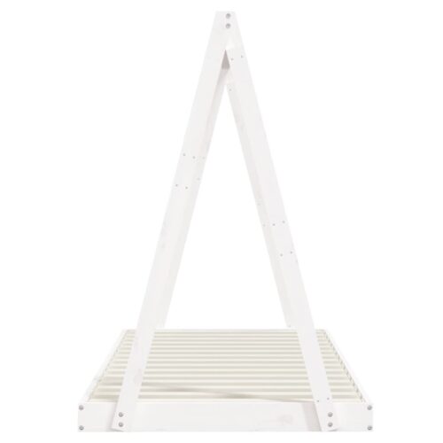 Kids Bed Frame White 90x190cm Solid Wood Pine - Image 5
