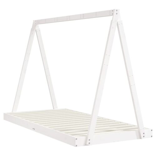 Kids Bed Frame White 90x190cm Solid Wood Pine - Image 6