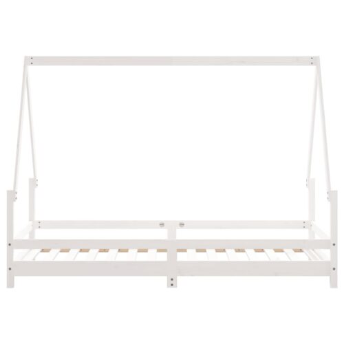 Kids Bed Frame White 90x190cm Solid Wood Pine - Image 5