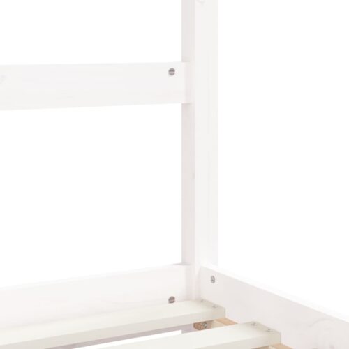 Kids Bed Frame with Drawers White 90x190cm Solid Wood Pine - Image 8