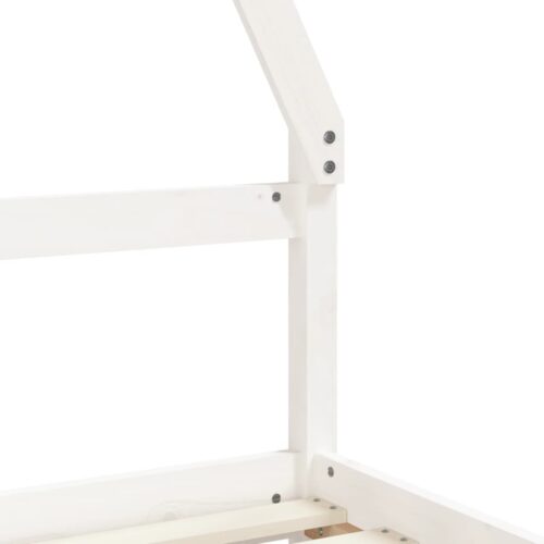 Kids Bed Frame with Drawers White 90x190cm Solid Wood Pine - Image 8