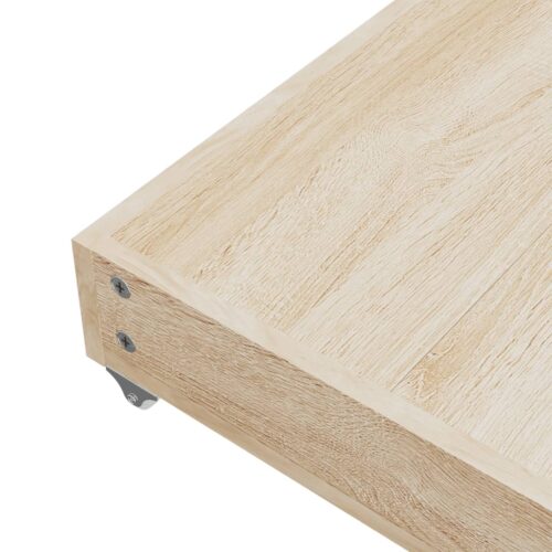 Bed Drawers 2 pcs Dark Grey Engineered Wood and Fabric - Image 7