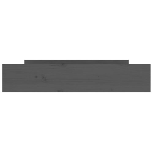 Bed Drawers 2 pcs Grey Solid Wood Pine - Image 4