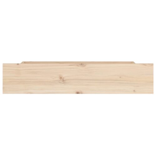 Bed Drawers 4 pcs Solid Wood Pine - Image 4
