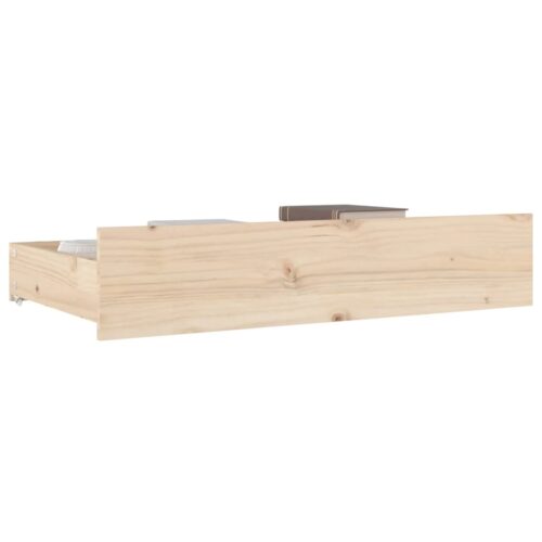 Bed Drawers 4 pcs Solid Wood Pine - Image 6