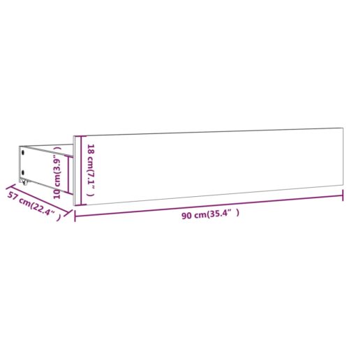 Bed Drawers 4 pcs Solid Wood Pine - Image 8