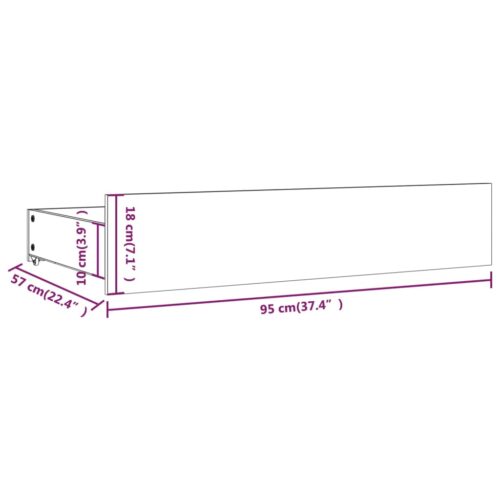 Bed Drawers 4 pcs Solid Wood Pine - Image 8