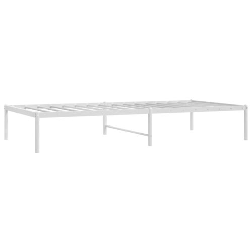 Metal Bed Frame White 90x190cm - Image 4