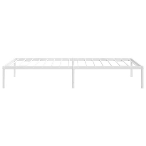 Metal Bed Frame White 90x190cm - Image 6