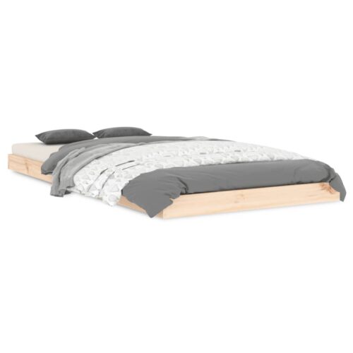 Bed Frame 90x190cm Solid Wood Pine - Image 2