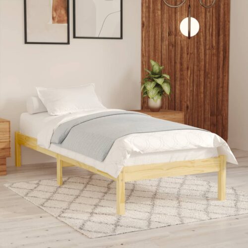 Bed Frame Solid Wood 90x190cm