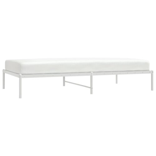 Metal Bed Frame White 107x203cm King Single - Image 3