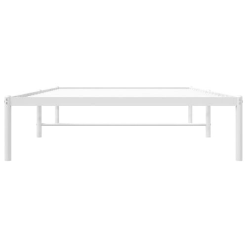 Metal Bed Frame White 107x203cm King Single - Image 5