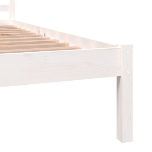 Bed Frame 90x190cm White - Image 6