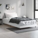 Bed Frame White 90x190cm Engineered Wood