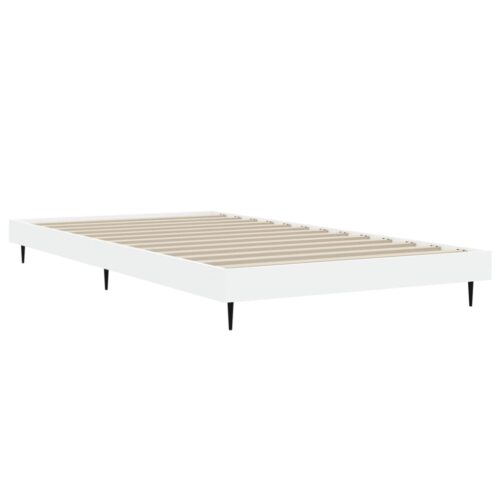 Bed Frame White 90x190cm Engineered Wood - Image 5