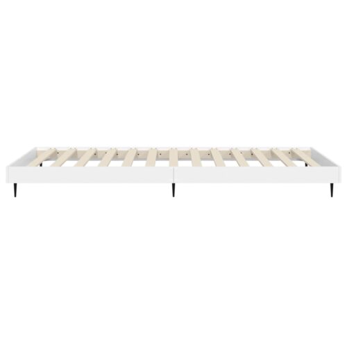 Bed Frame White 90x190cm Engineered Wood - Image 7