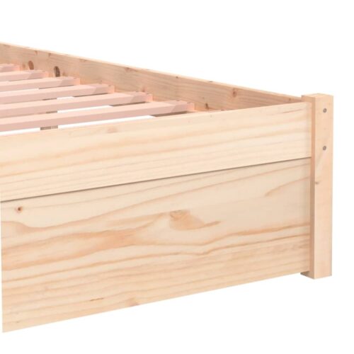 Bed Frame Solid Wood 90x190cm - Image 7