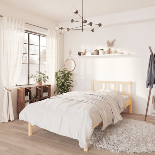 Bed Frame Solid Wood 90x190cm
