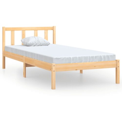 Bed Frame Solid Wood 90x190cm - Image 2