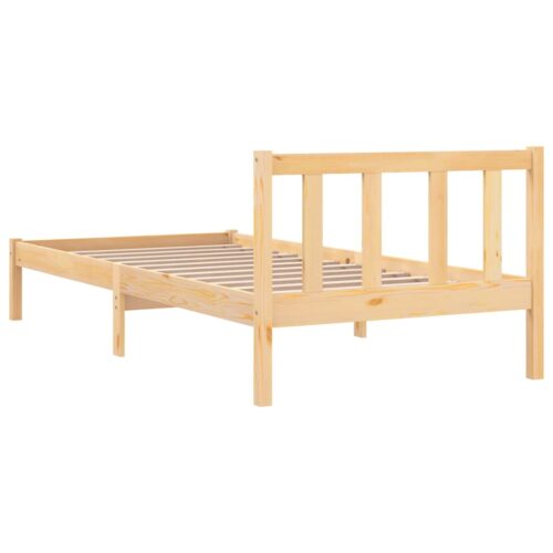 Bed Frame Solid Wood 90x190cm - Image 6