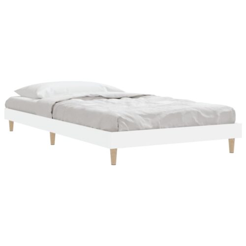 Bed Frame White 90x190cm Engineered Wood - Image 5