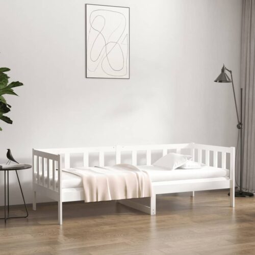 Day Bed White 90x190cm Solid Wood Pine