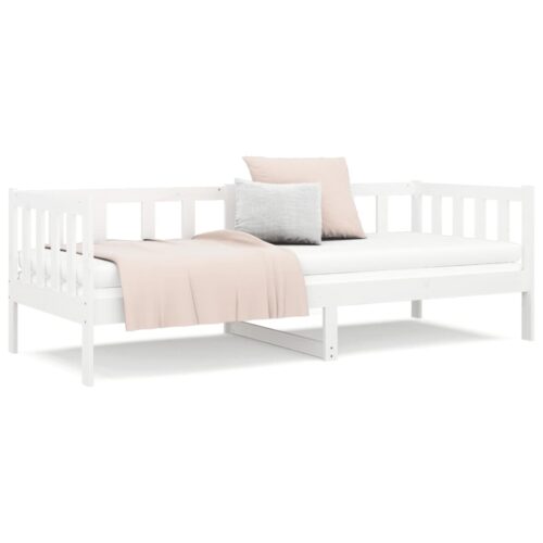 Day Bed White 90x190cm Solid Wood Pine - Image 5