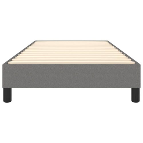 Box Spring Bed Dark Grey King Single Size Fabric - Image 5
