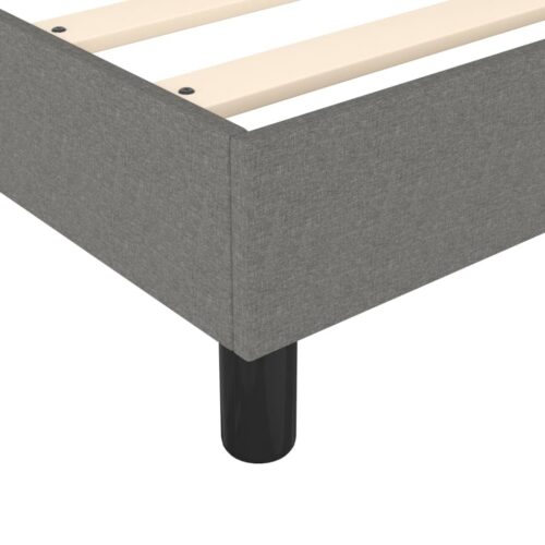 Box Spring Bed Dark Grey King Single Size Fabric - Image 7