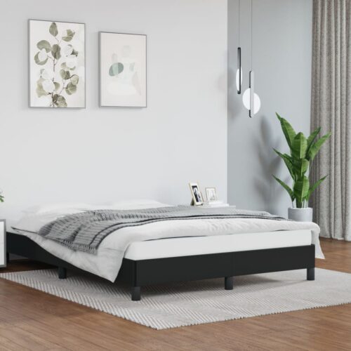 Bed Frame Black King Single Faux Leather