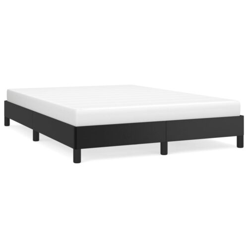 Bed Frame Black King Single Faux Leather - Image 2