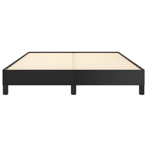 Bed Frame Black King Single Faux Leather - Image 5