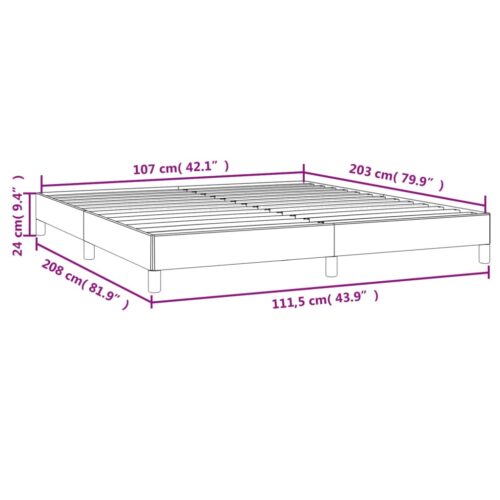 Bed Frame Black King Single Faux Leather - Image 9