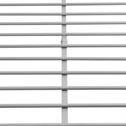 Bed Frame Grey Metal Double Size - Image 6