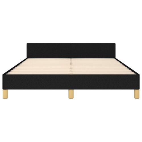 Bed Frame Black King Single Size Fabric - Image 5