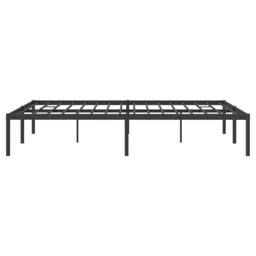 Metal Bed Frame Black 150x200cm - Image 6