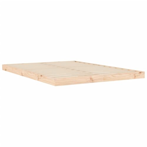 Bed Frame 135x190cm Solid Wood Pine - Image 4