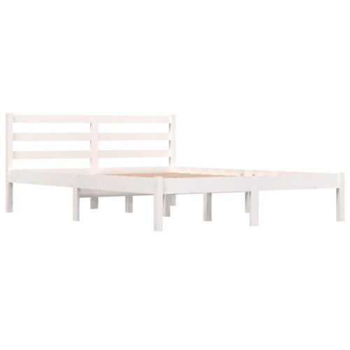 Bed Frame White 135x190cm - Image 2