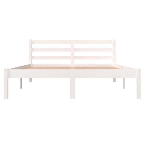 Bed Frame White 135x190cm - Image 4