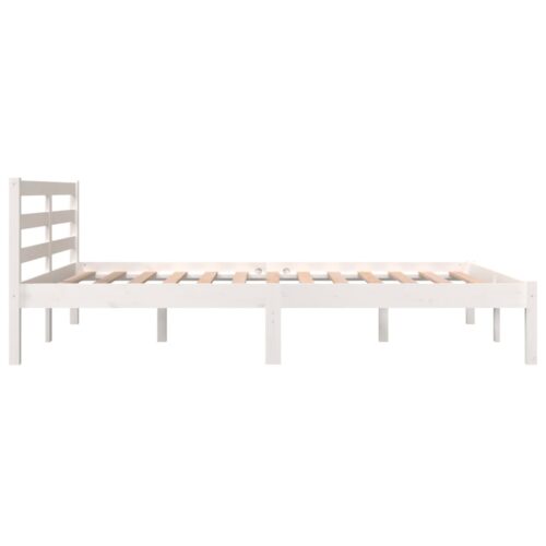 Bed Frame White 135x190cm - Image 5