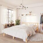 Bed Frame Solid Wood 135x190cm