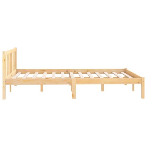 Bed Frame Solid Wood 135x190cm - Image 5