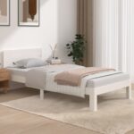 Bed Frame White 90x190cm