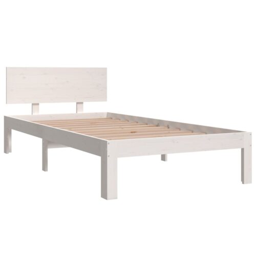 Bed Frame White 90x190cm - Image 3