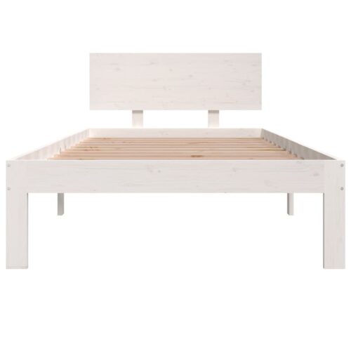 Bed Frame White 90x190cm - Image 4