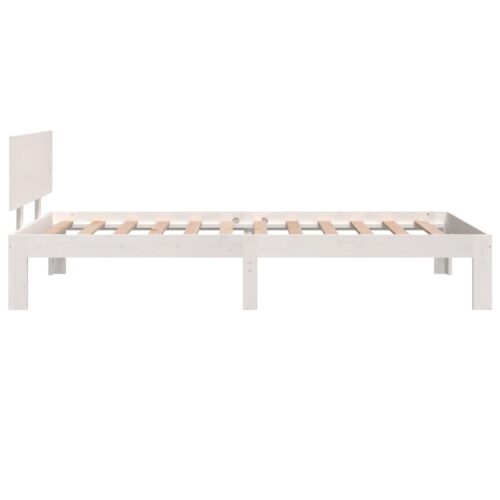 Bed Frame White 90x190cm - Image 5