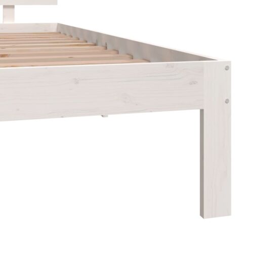 Bed Frame White 90x190cm - Image 6
