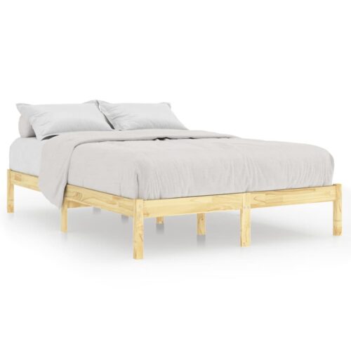 Bed Frame Solid Wood 183x203cm King - Image 2