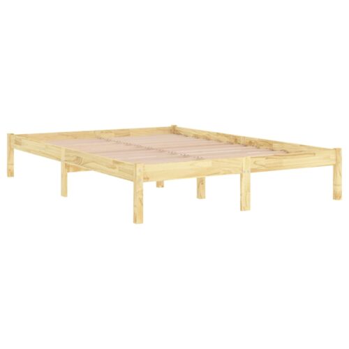 Bed Frame Solid Wood 183x203cm King - Image 3